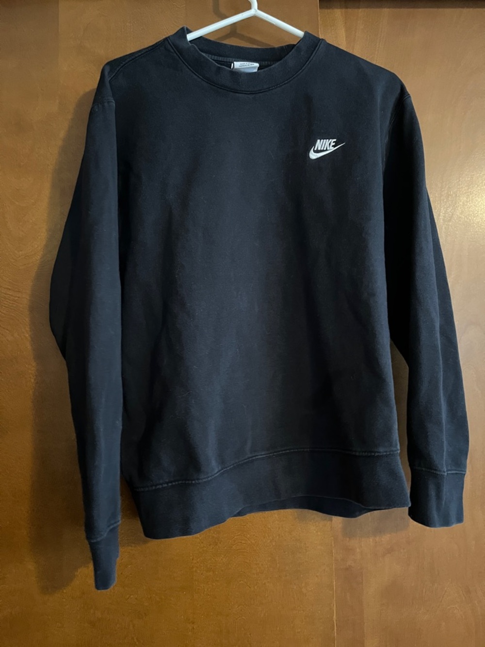 Nike Black Crewneck Sweatshirt with White Logo